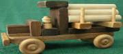 eshop at web store for Wooden Log Truck Made in America at Kriben  in product category Toys & Games